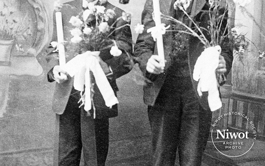 Charles Kneale and Dan Knaus 1903 Graduation