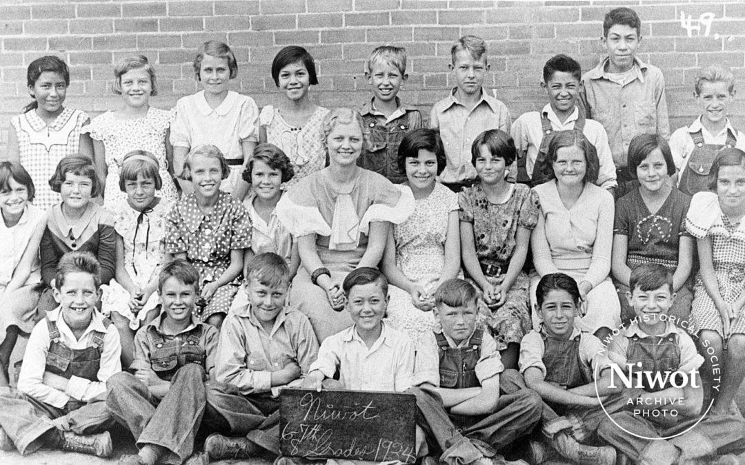 Niwot School – Sixth, Seventh, and Eighth Grades 1934