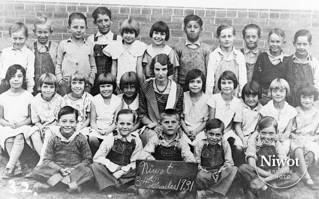 Niwot School – Third and Fourth Grades 1931