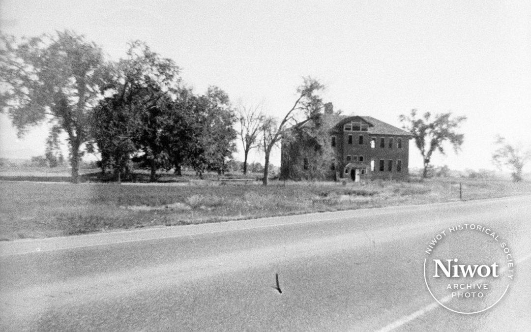 Niwot School Prior to Being Razed in 1972