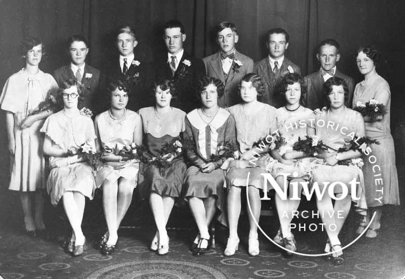 Niwot School 1930 Graduation