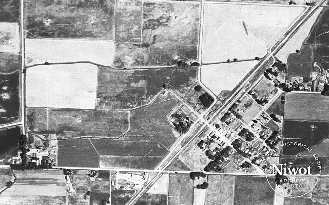 Aerial View of Niwot ca 1937