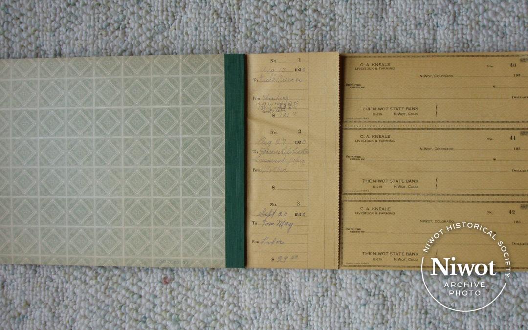 1930 Kneale Checkbook Ledger