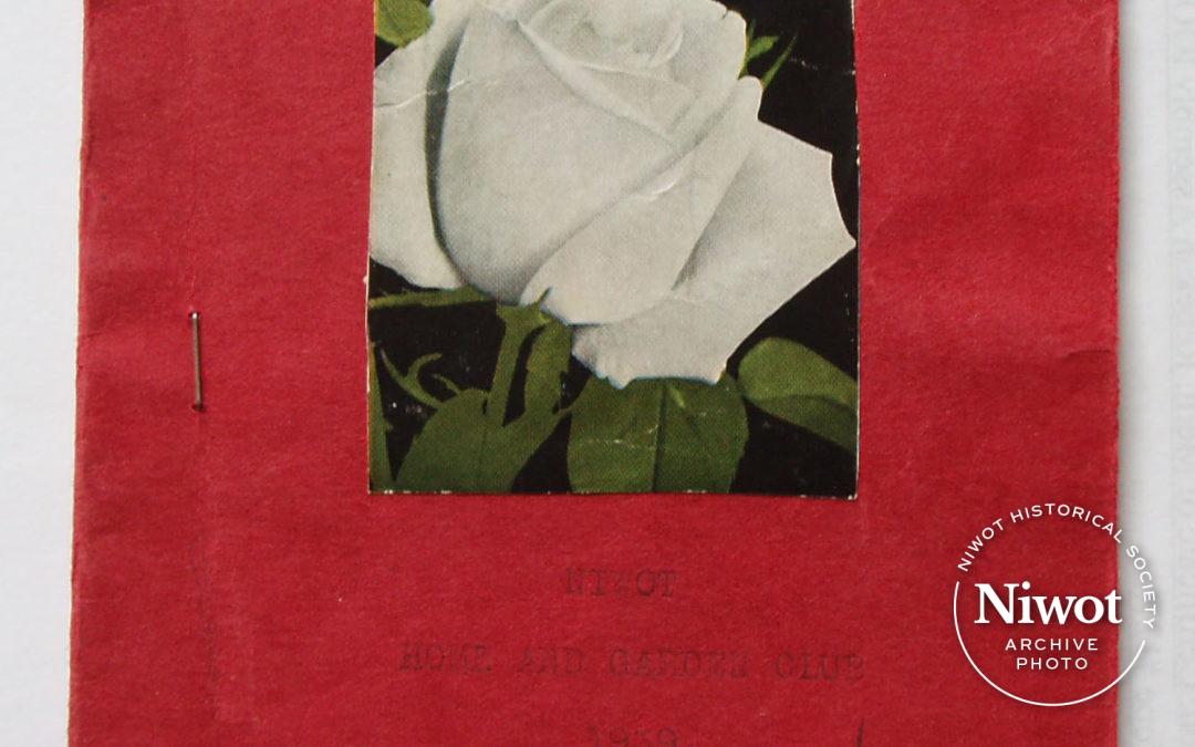 Niwot Home and Garden Club Yearbook 1939