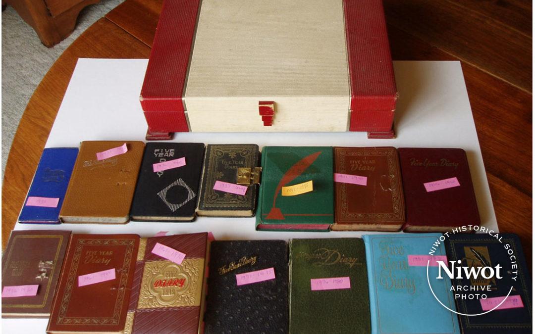 Journals/Diaries in Small Chest