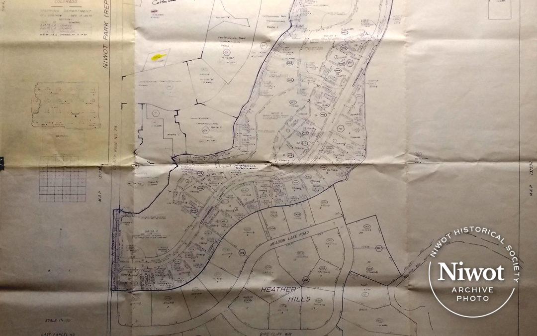 Niwot Park Replat Blueprints