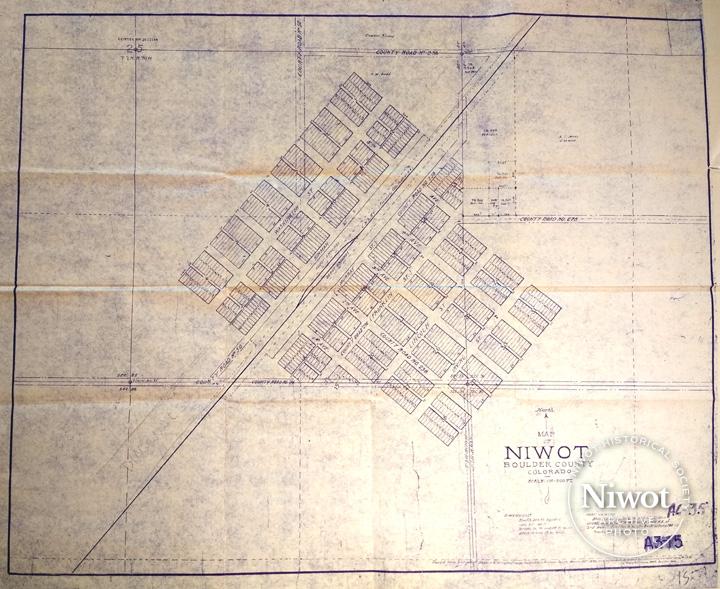 1975 Niwot Plat Traced from Blueprint