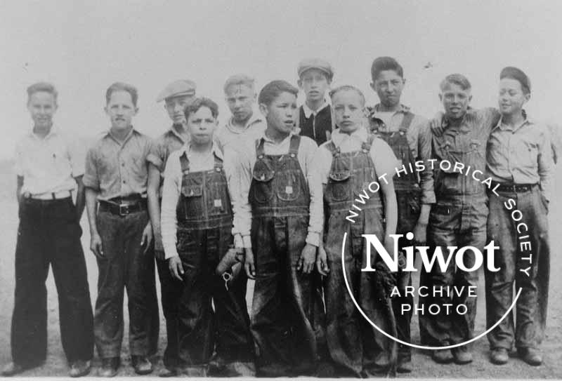 Niwot School Baseball Team 1936