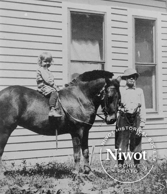 Vera and Allen Bolton with Pony