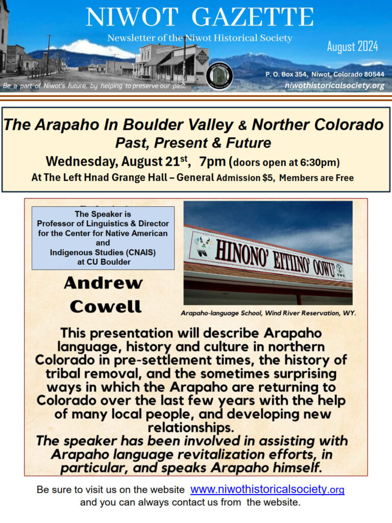 July Niwot Gazette