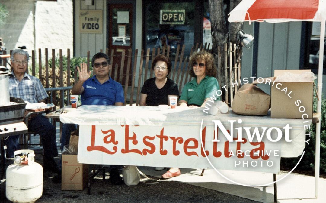 Niwot Nostalgia Days – La Estrellita Booth