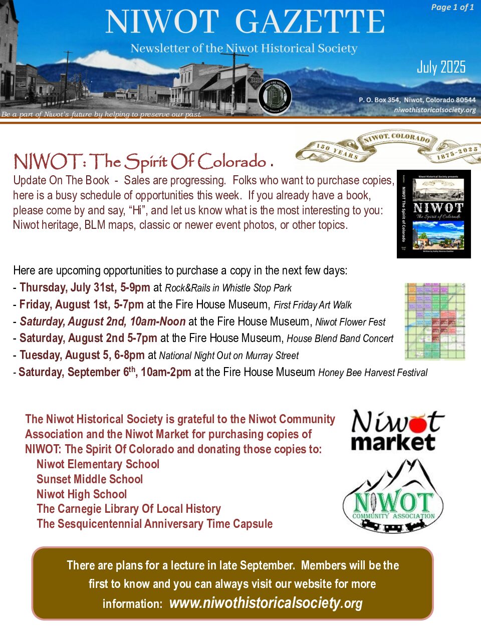 Niwot Gazette – July 2025