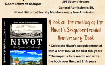 A look at the making of Niwot’s Sesquicentennial Anniversary Book