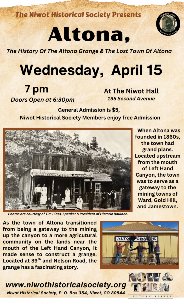 Altona Grange Lecture