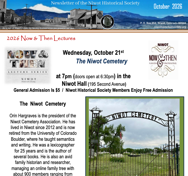 Niwot Gazette – October 2026